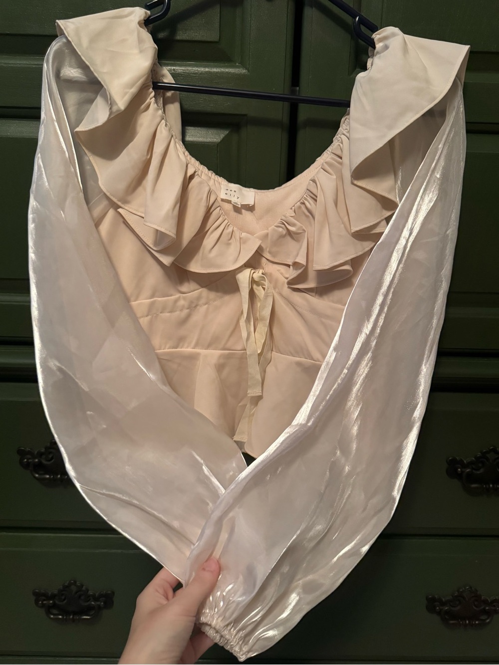 Ivory Ruffle Blouse